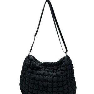 Valentino Orlandi Black Textured Shoulder Bag